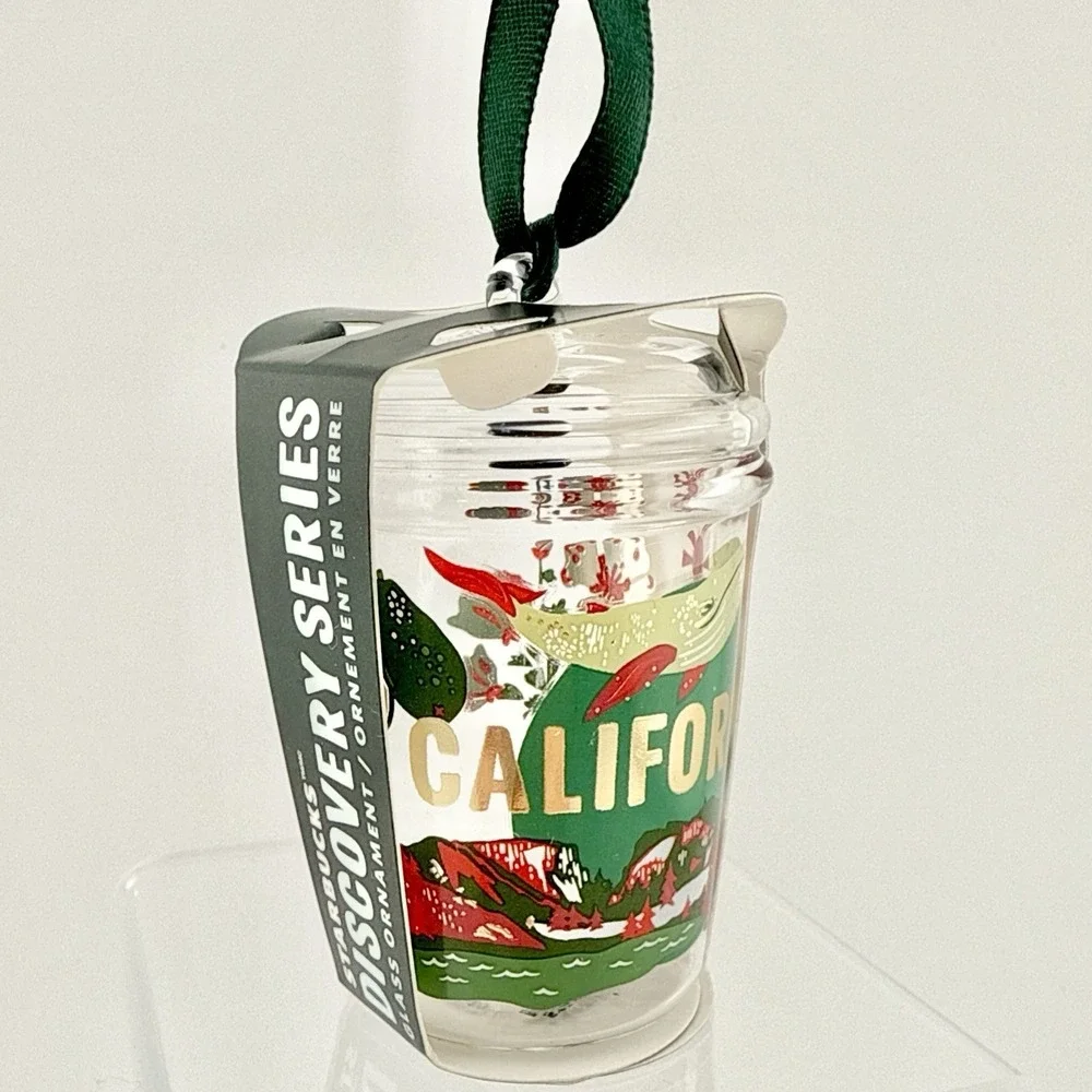 Starbucks 2025 Discovery Series‎ Glass Ornament - California  H